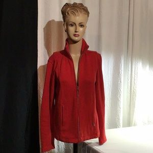 Lady Hathaway S/P red zip u sweatshirt